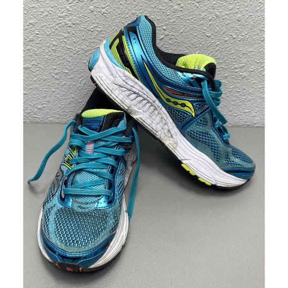 Saucony Shoes - Saucony Omni 14 S10270-2 Women US 7.5 Running Shoes Blue White Athletic Sneakers